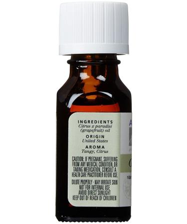 Aura Cacia Pure Grapefruit Essential Oil - 15ml (0.5 fl oz) | Natural Aromatherapy - Buy Online on SooperMarket.com