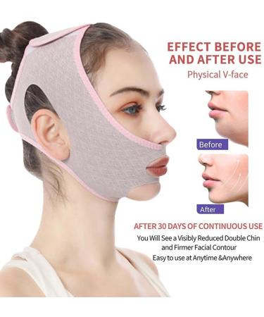 Teksome Face Sculpting Strap - Face Shaper Double Chin Strap V Shaped Bands - Double Chin Eliminator Adjustable Lift Bandage for Face Neck and Chin - Buy Online on SooperMarket.com