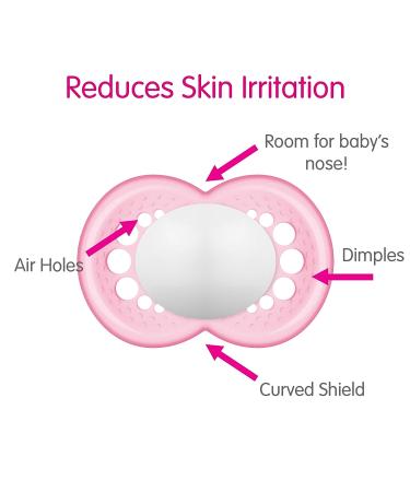 MAM Original Matte Baby Pacifier - Nipple Shape for Healthy Oral Development | Sterilizer Case | Unisex 16+ Months | 2 Count - Buy Online on SooperMarket.com