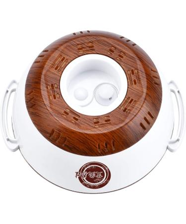 Samnuerly Electric GUA SHA Massager - Wireless Charging Hot-Stone Therapy Improved Blood Circulation - Wood Grain Design - Buy Online on SooperMarket.com