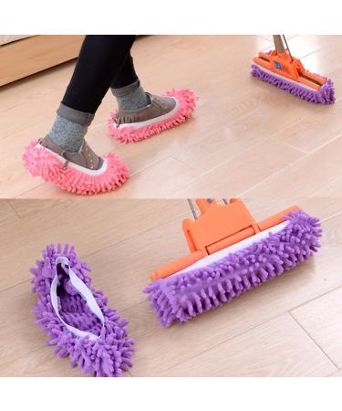 10pcs Washable Microfiber Mop Slipper Shoes Cover - Reusable Foot Socks for Floor Polishing - Ideal for Bathroom, Office, Kitchen & House Cleaning - Buy Online on SooperMarket.com