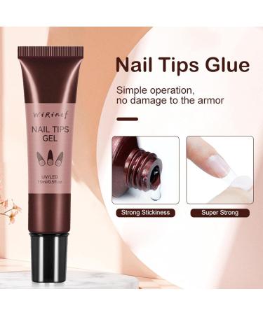 Vigcebit Gel Builder for Nails - UV Nail Glue Clear Hard Gel & Nail Extension Gel for DIY Nail Art & Manicure - Buy Online on SooperMarket.com