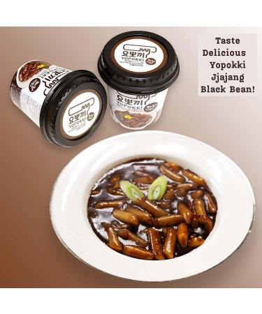Young Poong Black Bean Sauce Topokki Tteokbokki Instant Korean Rice Cake Cup Flavoured (Jjajang)120g (Pack of 6) Korean Snacks - Buy Online on SooperMarket.com