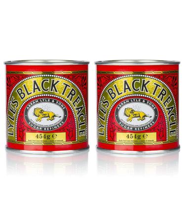 2 x 454g Black Treacle Dark Syrup Sugar Molasses Sweet Marinade Baking Cake
