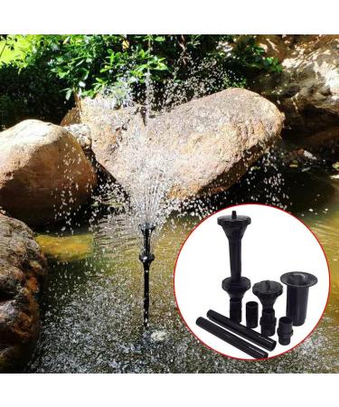 TOSSPER Fountain Pump Nozzle Set Multifunction Plastic Waterfall Garden Spray for Pool Pond Fountain Submersible Pump - Buy Online on SooperMarket.com