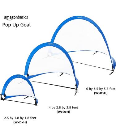 Amazon Basics 2.5 ft Pop-Up Soccer Goal Net Set with Carrying Case - Blue - Buy Online on SooperMarket.com