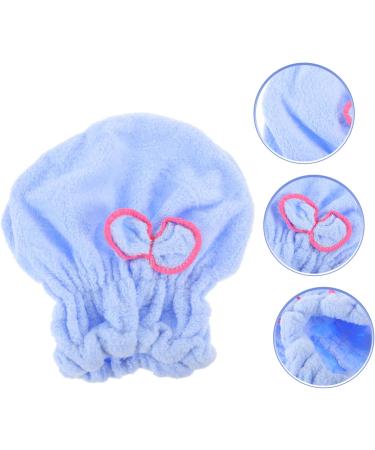 MAGICLULU 2pcs Elastic Shower Hair Ties Towel Shower Cap for Women Hair Drying Cap Shower Cap Hair Ties for Women Hair Bathing Cap Shower Cap for Hair Towel Take a Bath Child Dark Bluex2pcs mediumx2pcs - Buy Online on SooperMarket.com