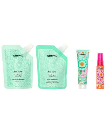 Amika Rescue Team Hair Routine Trial Set | Nourish & Revitalize Your Hair - Shop Now for International Shipping - Buy Online on SooperMarket.com