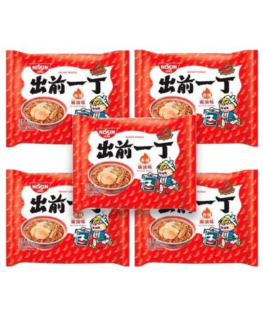 Nissin Spicy Sesame Oil Flavour Demae Ramen Instant Noodles 100g (Pack of 5)