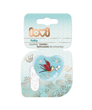Lovi Pacifier Chain for 0+ Months | BPA Free Safe Design & Practical Clip System | Prevent Loss with Folky Style - Buy Online on SooperMarket.com