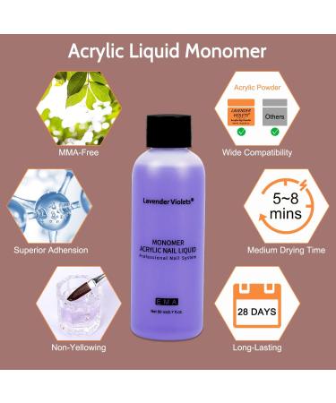 Lavender Violets 12-Colours Acrylic Powder Nail Kit with DIY Art Tools - N963A Sunset Rose Gold - Buy Online on SooperMarket.com