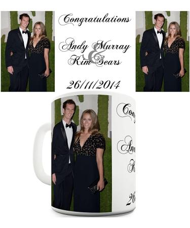 Berry Prints 11 OZ Congratulations Andy Murray Kim Sears Coffee Mugs for Tea Hot Chocolate - Ceramic Cups for Valentine Birthday Gift Home and Office - Buy Online on SooperMarket.com