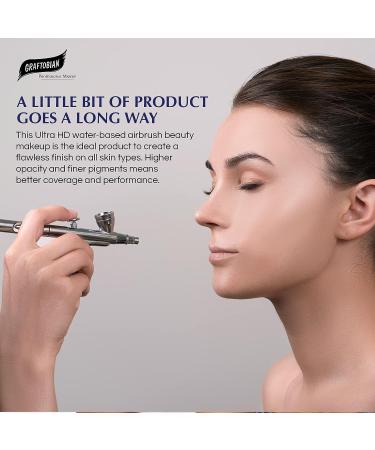 Graftobian GlamAire Airbrush Makeup - High Definition Foundation for Long-Lasting Wear | Professional Formula, Made in USA | Ideal for Makeup Artists and Beauty Enthusiasts - Buy Online on SooperMarket.com