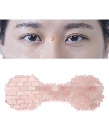 Jadestone Eye Pad - Reduces Stress & Swelling | Rose Quartz Sleep Eye Pad in Pink - Buy Online on SooperMarket.com