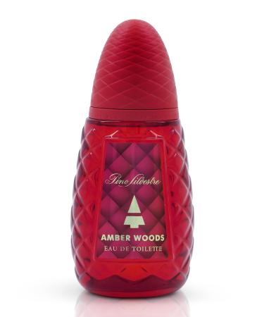 Pino Silvestre Amber Woods Perfume for Men - Aromatic Woody Spicy Scent - Blended with Lemon Lavender Patchouli and Sandalwood - for Bold Elegant Gentlemen - 4.2 oz EDT Spray