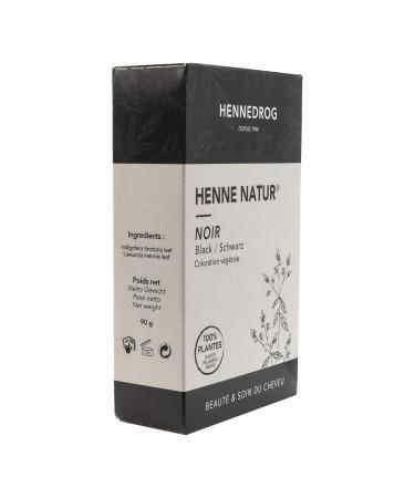 Hennedrog Henna Natur Schwarz - 4 x 90g | Premium Natural Hair Dye for Vibrant Black Color | Worldwide Shipping Available - Buy Online on SooperMarket.com