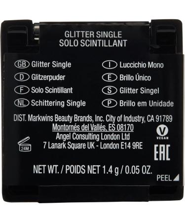 Wet 'n' Wild Color Icon Glitter Single Eyeshadow - Shiny Hydrating Formula for Professional Makeup - Bleached - Buy Online on SooperMarket.com