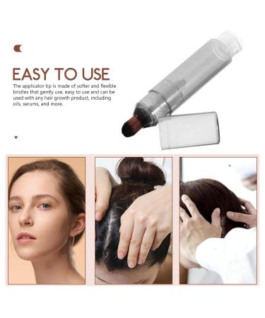 FRCOLOR Hair Oil Applicator Bottle | Clear Twist Top Scalp Care Comb | 11.3x2cm Squeeze Plastic Bottle for Roots Supplies - Buy Online on SooperMarket.com