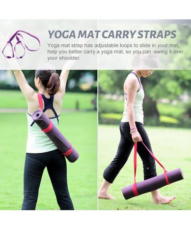 Yoga Mat Carry Strap Sling - Adjustable Band for Home & Travel - Assorted Colors - 134x4cm - Buy Online on SooperMarket.com