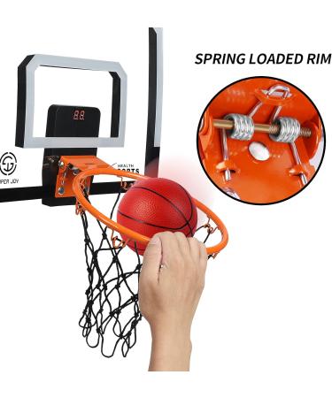 AOKESI Indoor Basketball Hoop with Electronic Scoreboard - Mini Over The Door Toy for Boys  Men  and Adults | Perfect Gift for Ages 5-12 - Buy Online on SooperMarket.com
