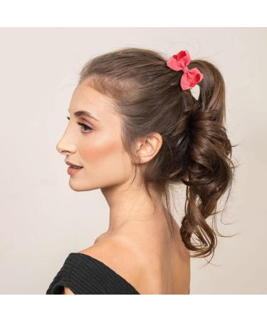 6Pcs Ribbon Hair Bow Clips Barrettes - 3 inch Ponytail Holder Bow with Duckbill Clip for Girls & Women (6 colors) - Buy Online on SooperMarket.com