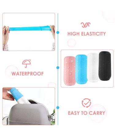 Travel Silicone Bottle Covers - 8 Pack Reusable Protective Spout Covers for Shampoo & Shower Gel - Safe Travel Accessories - Buy Online on SooperMarket.com