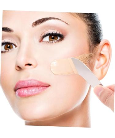 HAPINARY Makeup Mixing Palette Cosmetic Makeup Spatula Makeup Plate Spatula Cosmetic Mixer Stainless Steel - Buy Online on SooperMarket.com