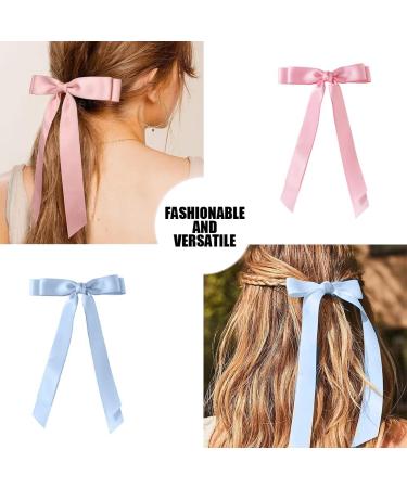 CJZZ Women Bowknot Hair Bows Hair Bows Barrettes Barrettes Simple and Elegant Suitable for Decorating Braids Ponytails and Braids - Buy Online on SooperMarket.com