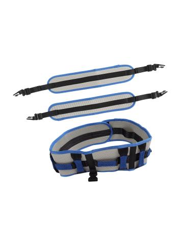 Elderly Transfer Belt High Load Capacity EVA Blue Transfer Belt Comfortable with Straps for Elderly Legs (S)