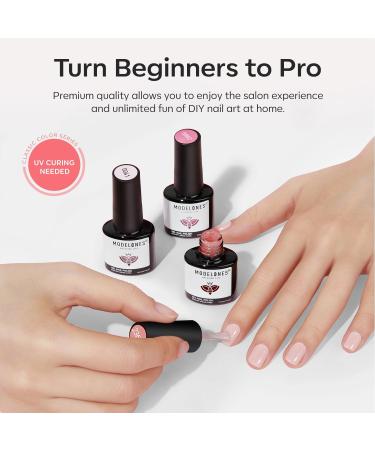 Modelones Jelly Gel Nail Polish 15 ML Neutral Sheer Nude Pink Gel Polish Translucent Soak off LED Nail Gel DIY Manicure 2024 Nail Gel Polish Gift for Girls Women Jelly Light Pink - Buy Online on SooperMarket.com