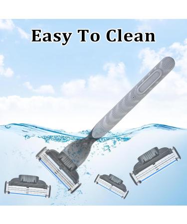 12Pcs Razor Blades Refills with 1 Handle Razors for Mach 3 Blades Replacement Blade with Double Lubrication Strip Compatible with Mach 3 Handles Shaving Manual Shaver Blade Men Father Boyfriend - Buy Online on SooperMarket.com