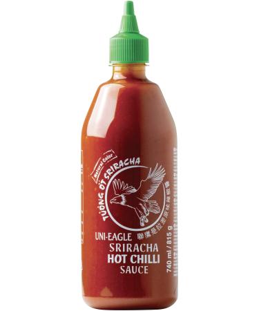 Uni-Eagle Chili sauce Sriracha sharp-hot sauce with chilies & garlic without flavor enhancers-1 x 815 g sharp 740 ml (1 Pack)