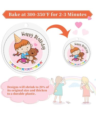 Cridoz Shrinky Dink Keychain Kit - 20 Sheets, Keychain Clip, Split Key Rings, Jump Rings, Hole Punch for Kids Creative Fun - Buy Online on SooperMarket.com