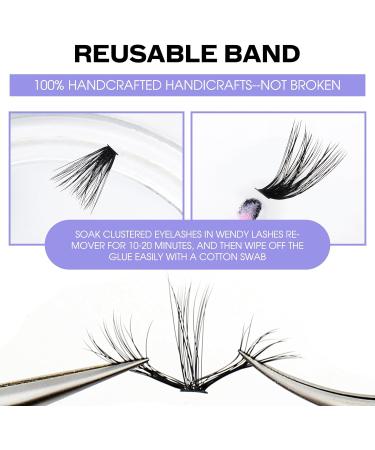 240PCS D Curl 12-16mm Individual Cluster Lashes Extensions for 3D Effect and DIY Eyelash Extensions - RR-12-16mm 3D Clusters+40D-0.07-D - Buy Online on SooperMarket.com