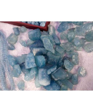 Natural Crystal Rough 1pc Rough Aquamarine Raw Stone Natural Crystal Reiki Gemstone Specimen - Buy Online on SooperMarket.com