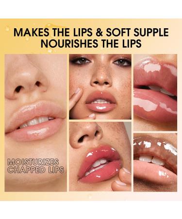 Moisturizing Lip Oil Nourishing And Hydrating Lip Care For Dry Lips Long Lasting Lip Balm For Women Party Makeup Lip Gloss Grape - Buy Online on SooperMarket.com