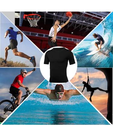 SMATSTYLE Men's Short Sleeve Compression Shirt - Breathable Quick-Drying Sports T-Shirt for Training & Running - Buy Online on SooperMarket.com