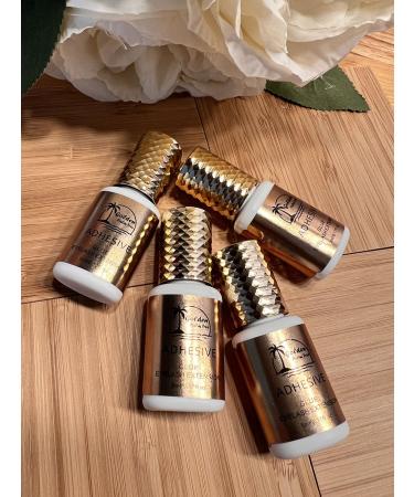 Pro Eyelash Extension Glue - 0.3 Sec Drying 5ml Golden Palm Tree Lash Adhesive for Professionals - Buy Online on SooperMarket.com