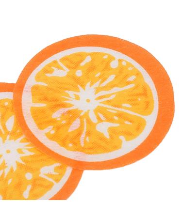 10 Pieces Orange Pattern Face Mask Paper | DIY Cotton Facial Mask Leaves for Spa Skin Care | Moist Compress - Buy Online on SooperMarket.com
