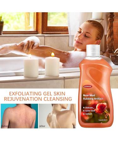 Mud Rub Gel Rose Mud Run Scrub Cream 50ml Body Exfoliator Scrub Mud Rub Gel for Skin Mud Rubbing Artifact Gel Mud Rub Cleansing Gel for Moisturizing and Deep Cleansing Cypreason - Buy Online on SooperMarket.com