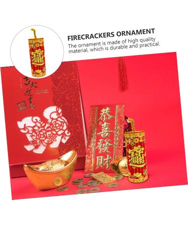 Alipis 1pc Chinese New Year Decoration Car Decor Car Trim Front Door Sitting on The Flannel Red Red 18x6cm - Buy Online on SooperMarket.com