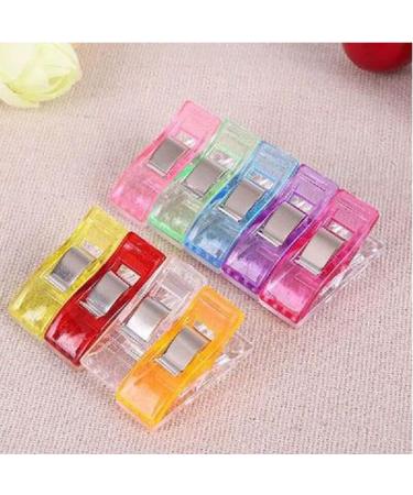 Otylzto Sewing Clips 100 Pcs with Plastic Box - Premium Quilting Clips for Crafts - Assorted Colors Crafting Tools - Buy Online on SooperMarket.com