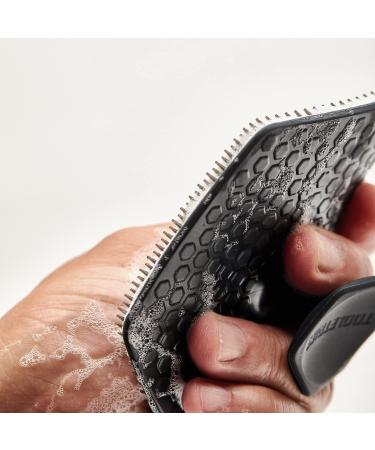 Tooletries Ultimate Scrubber Set - 2x Scrubbers & Holders - Silicone Organizer for Shower & Bathroom - Silicone-Grip Technology - Charcoal - Buy Online on SooperMarket.com