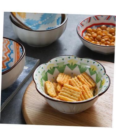 Zerodeko 6pcs Ceramic Saucer Mini Serving Dish Seasoning Bowl Dipping Sauce Plates para Mini Postres Small Ceramic Dish Seasoning Dish Sauce Bowl Dip Dishes Dipping Dish Ceramics re-usable - Buy Online on SooperMarket.com