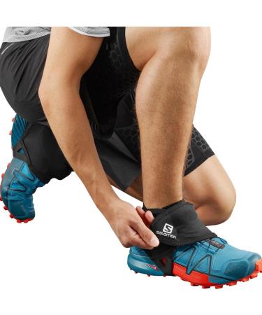 Salomon Trail Gaiters Low 9.5-12 Black - Durable Outdoor Gaiters for Hiking & Trail Running - Buy Online on SooperMarket.com
