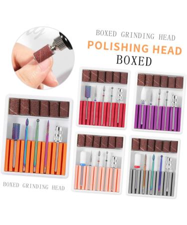 POPETPOP 3 Sets Nail Bits Nail Drill Tool Gel Polish Remover Drill Bit Manicure Drill Bits Cuticle Drill Bit Pedicure Bits Nail Polish Tools Nail Polish Accessories Purple Equipment Grid 6.5x5.5cmx3pcs Purplex3pcs - Buy Online on SooperMarket.com
