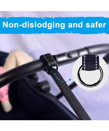 Petbonus Short Dog Leash & Safety Bracelet - Reflective Adjustable Soft Padded Handle - 2 Pack (Black & Red) for Extra Safety - Buy Online on SooperMarket.com