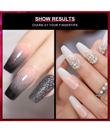 AORAEM 240pcs Acrylic False Nail Tips - Square & Coffin Shapes for DIY Nail Salon - Buy Online on SooperMarket.com