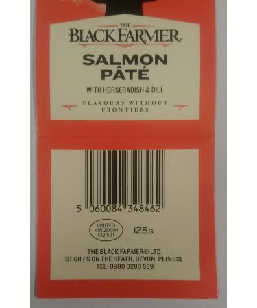 The Black Farmer | Salmon Pate with Horseradish and Dill 110g - Buy Online on SooperMarket.com