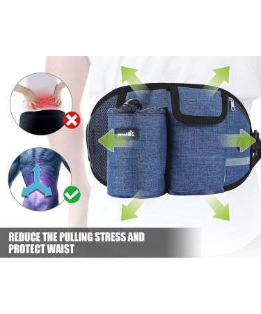 Pecute Jogging Leash for Dogs - Elastic Running Leash with Belly Belt for Large & Medium Dogs Supports Up to 110kg Convenient Belt Bag - Ideal for Jogging & Running - Buy Online on SooperMarket.com